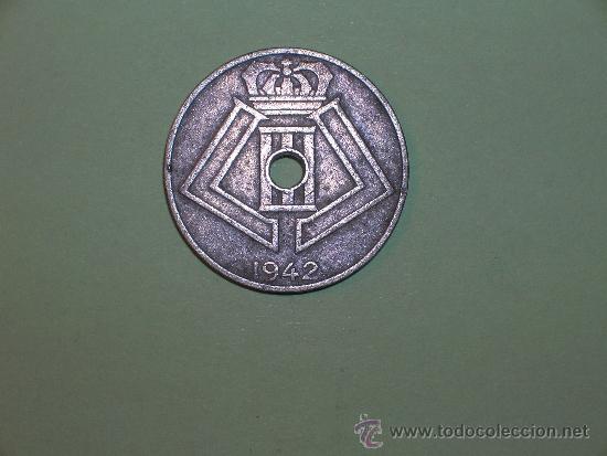 Moedas antigas da Europa: B&eacute;lgica 10 c&eacute;ntimos 1942 belgique (3289)