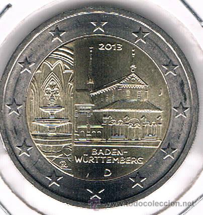 Monedas antiguas de Europa: Moneda conmemorativa de 2 &euro;, Alemania 2013. Monasterio de Maulbronn