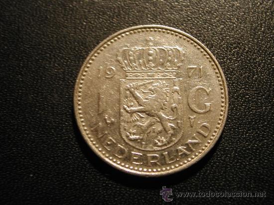 Monedas antiguas de Europa: HOLANDA 1 FLORIN 1971 - Foto 1