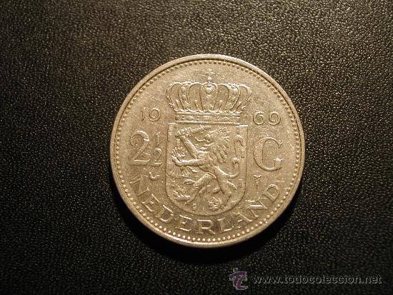 Monedas antiguas de Europa: HOLANDA 2,5 FLORIN 1969 - Foto 1
