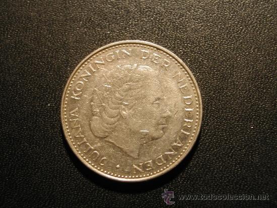 Monedas antiguas de Europa: HOLANDA 2,5 FLORIN 1969 - Foto 2