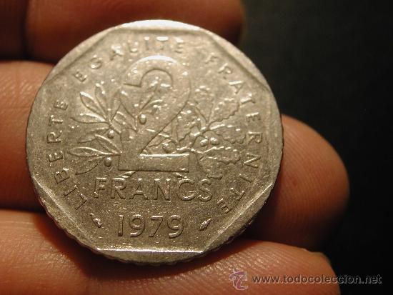 Monedas antiguas de Europa: FRANCIA 2 FRANCOs 1979 - Foto 2