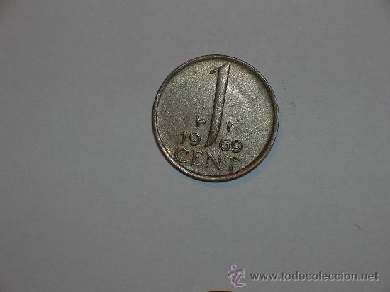 Monedas antiguas de Europa: Holanda 1 centimo 1969 (2698) - Foto 1