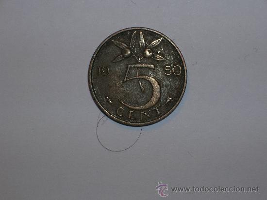 Monedas antiguas de Europa: Holanda 5 centimos 1950(2722) - Foto 1