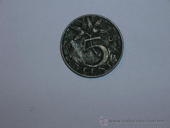 Monedas antiguas de Europa: Holanda 5 centimos 1961 (2724) - Foto 1