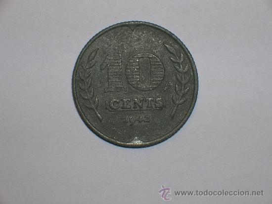 Monedas antiguas de Europa: Holanda 10 centimos 1942 (2736) - Foto 1