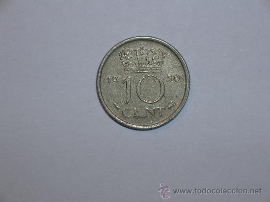 Monedas antiguas de Europa: Holanda 10 centimos 1950 (2738) - Foto 1