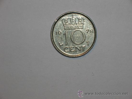 Monedas antiguas de Europa: Holanda 10 centimos 1978 (2744) - Foto 1