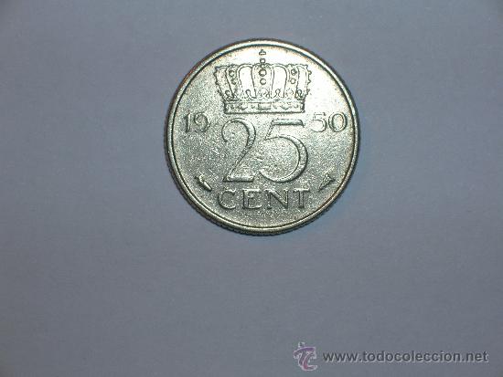 Monedas antiguas de Europa: holanda 25 c&eacute;ntimos 1950 (2748) - Foto 1