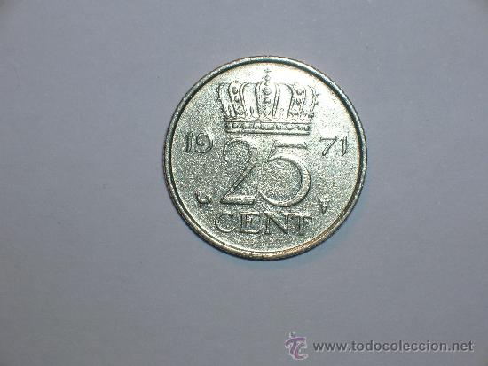 Monedas antiguas de Europa: holanda 25 c&eacute;ntimos 1971 (2751) - Foto 1