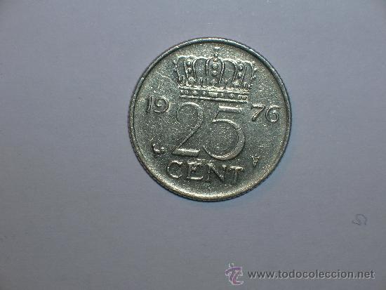 Monedas antiguas de Europa: Holanda 25 centimos 1976 (2753) - Foto 1