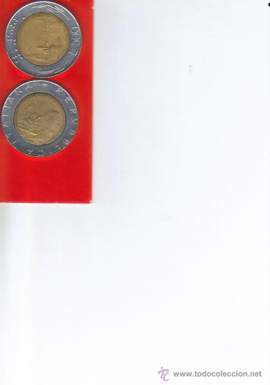 Alte M&uuml;nzen aus Europa: ITALIA 500 LIRAS LIRE 1991 BIMETALICA
