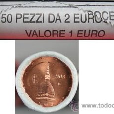 Monedas antiguas de Europa: ROLLO / CARTUCHO ITALIA 2 CENT 2008 NO CIEGO. Lote 375264309