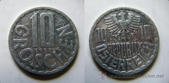 Monedas antiguas de Europa: Moneda de AUSTRIA 10 GROSCHEN 1983 - Foto 1