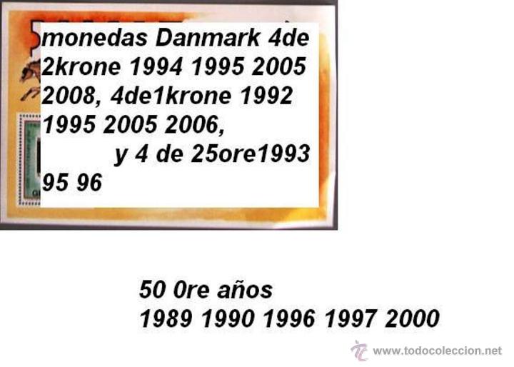Monedas antiguas de Europa: monedas Denmark Dinamarca Danmark - Foto 1