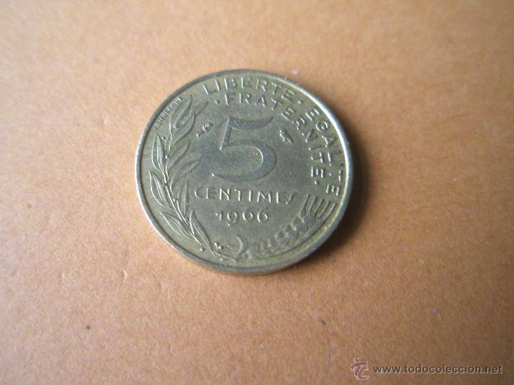 Monedas antiguas de Europa: MONEDA DE FRANCIA-5 CENTIMES-1966-BRONCE--. - Foto 1