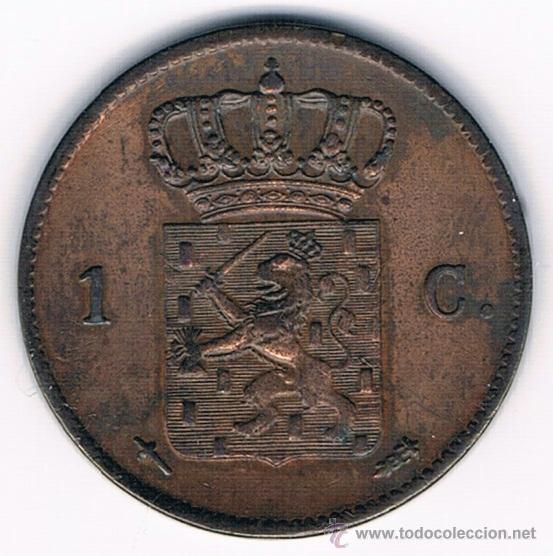 Monedas antiguas de Europa: HOLANDA. GUILLERMO III. 1 C&Eacute;NTIMO 1.863 - Foto 1