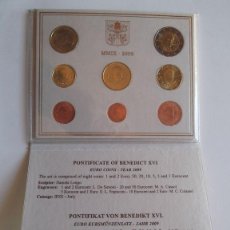 Monedas antiguas de Europa: CARTERA OFICIAL VATICANO EURO 2009 CON LAS 8 MONEDAS