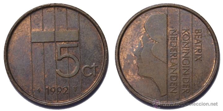 Monedas antiguas de Europa: HOLANDA. 5 C&Eacute;NTIMOS 1992. BC- - Foto 1