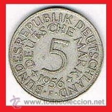Monedas antiguas de Europa: 5 MARCOS MARK PLATA 1956 F ALEMANIA