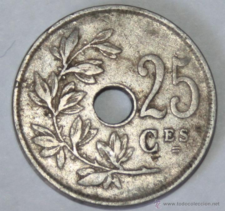 Monedas antiguas de Europa: 25 CENTIMOS DE BELGICA - Foto 1