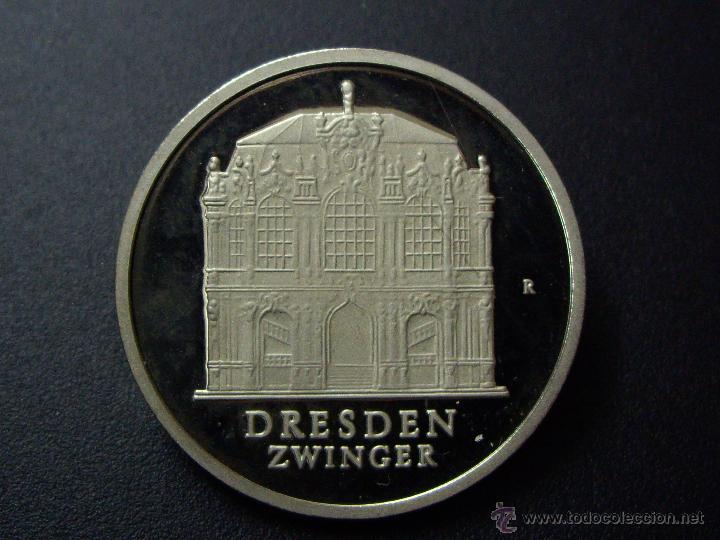 Monedas antiguas de Europa: ALEMANIA DEMOCRATICA (DDR) 5 MARCOS PROOF 1985 - RESTAURACI&Oacute;N DRESDEN ZWINGER