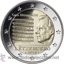 Monedas antiguas de Europa: Moneda conmemorativa de 2 &euro; Luxemburgo 2013