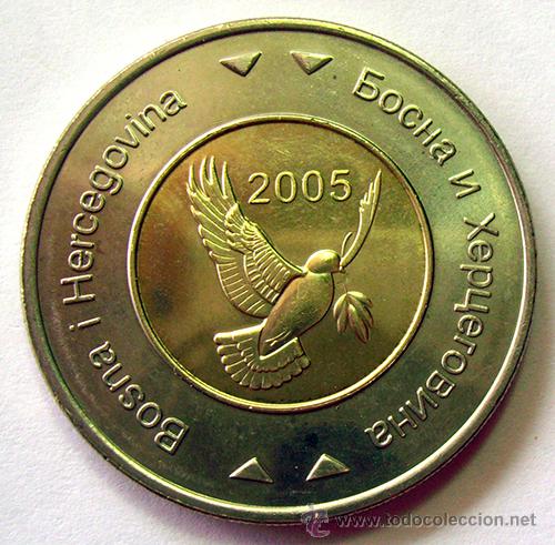 Monedas antiguas de Europa: MONEDAS DEL MUNDO . BOSNIA-HERZEGOVINA - 5 KONVERTIBLE MARKA 2005 . SIN CIRCULAR . BIMETALICA