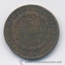 Monedas antiguas de Europa: ITALIA-CERDEÑA- 3 CENTESIMOS-1826. Lote 42750587