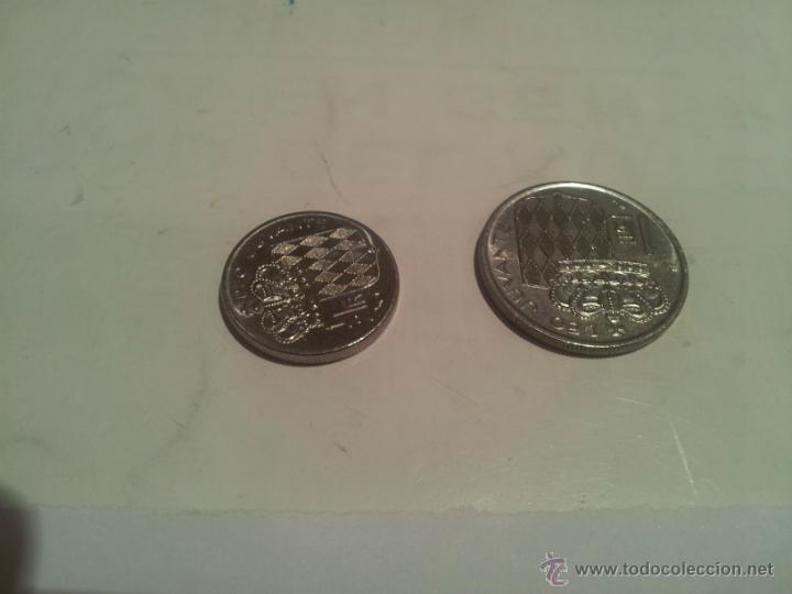 Monedas antiguas de Europa: lote de monedas de monaco distintas - Foto 2