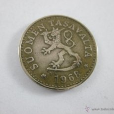 Monedas antiguas de Europa: MONEDA-SUOMEN TASAVALTA.(FINLANDIA) - BRONCE - 10 PENNIÄ -1968-EXCELENTE.
