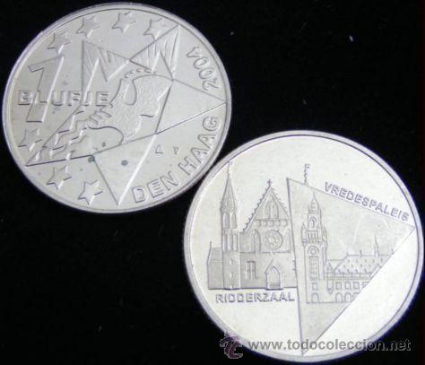 Monedas antiguas de Europa: HOLANDA 2004 - 1 BLUFJE DEN HAAG 2004- MONUMENTOS- EDIFICIOS- PALACIO DE LA PAZ - Foto 1