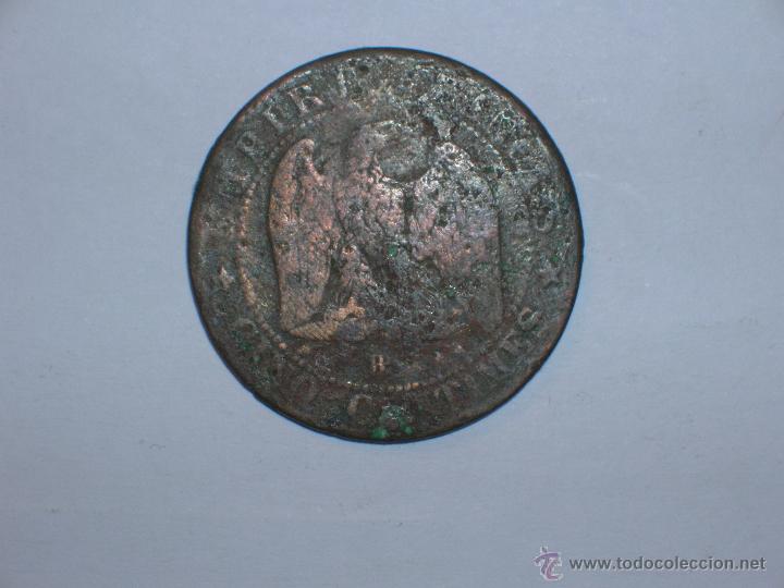 Monedas antiguas de Europa: FRANCIA 5 CENTIMOS 1863 BB (5399) - Foto 2
