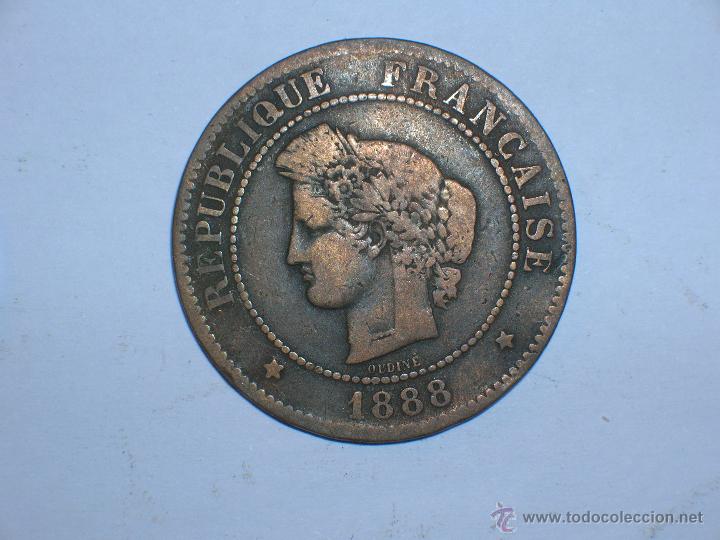 Monedas antiguas de Europa: FRANCIA 5 CENTIMOS 1888 A (5403) - Foto 1