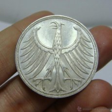 Monedas antiguas de Europa: 5 DEUTSCHE MARK - 5 MARCOS. ALEMANIA. 1974. PLATA.