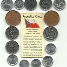 Monedas antiguas de Europa: REPUBLICA CHECA - LOTE DE 15 MONEDAS