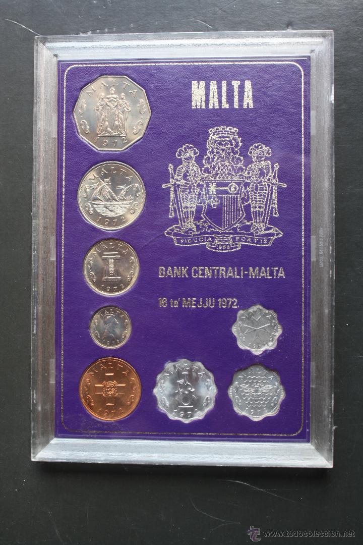 Monedas antiguas de Europa: Emision de monedas de Malta 1972 - Foto 1