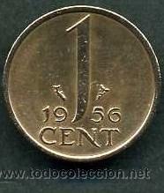 Monedas antiguas de Europa: HOLANDA 1 CENT DE 1956 - N&ordm;1 - Foto 2