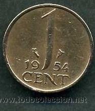 Monedas antiguas de Europa: HOLANDA 1 CENT DE 1954 - N&ordm;1 - Foto 2