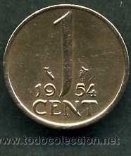 Monedas antiguas de Europa: HOLANDA 1 CENT DE 1954 - N&ordm;2 - Foto 2