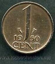 Monedas antiguas de Europa: HOLANDA 1 CENT DE 1950 - N&ordm;2 - Foto 2