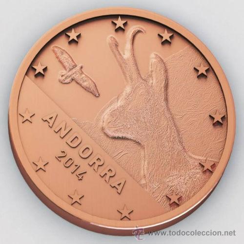 Monedas antiguas de Europa: Andorra. 5 Cent 2014. Sin circular. - Foto 1