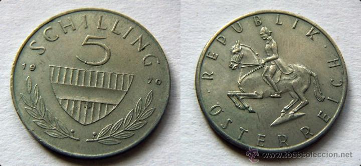 Monedas antiguas de Europa: MONEDA DE AUSTRIA. 5 SCHILLING DE 1970 - Foto 1