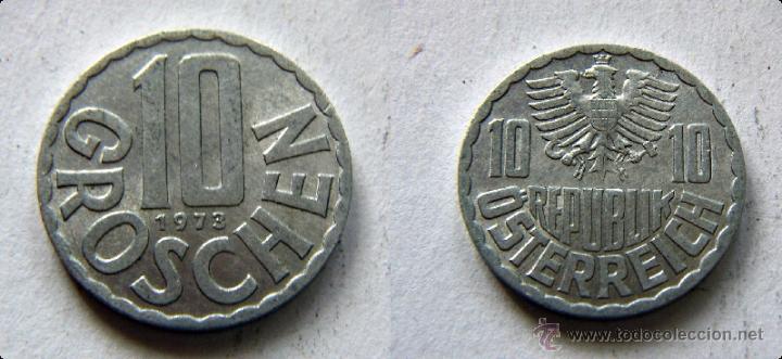 Monedas antiguas de Europa: Moneda de AUSTRIA 10 GROSCHEN 1973 - Foto 1