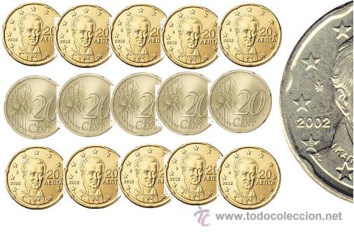 Monedas antiguas de Europa: GRECIA 20 centimos 2002 Ceca E (Espa&ntilde;a) S/C - Foto 1