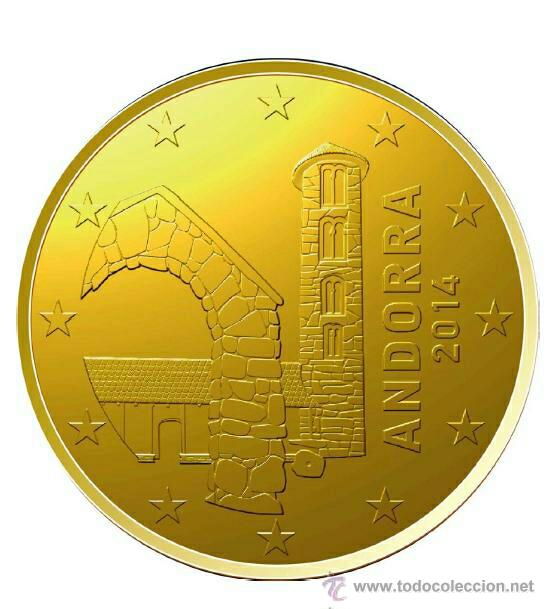 Monedas antiguas de Europa: 10 C&Eacute;NTIMOS ANDORRA 2014 - Foto 1