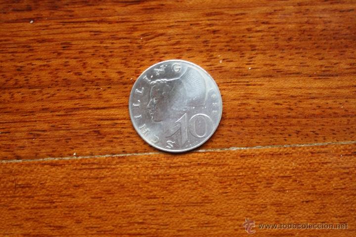 Monedas antiguas de Europa: AUSTRIA, 10 CHELINES 1958, plata. - Foto 1