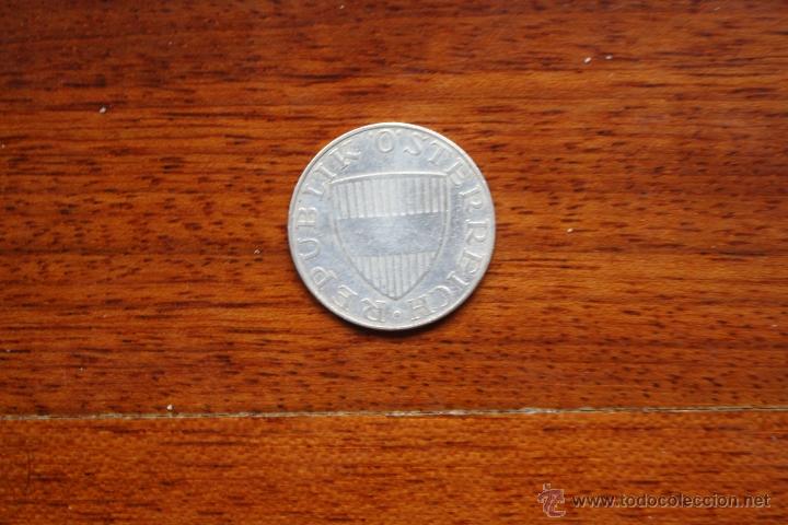 Monedas antiguas de Europa: AUSTRIA, 10 CHELINES 1958, plata. - Foto 2
