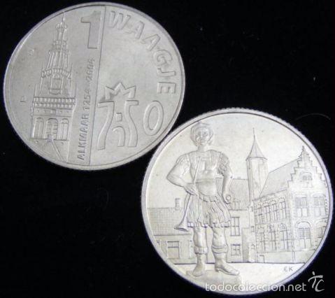 Monedas antiguas de Europa: HOLANDA PROVINCIA DE ALKMAAR - 5 MODELOS DE MONEDAS 1 WAAGJE CONMEMORATIVOS - Foto 6 - 55141842