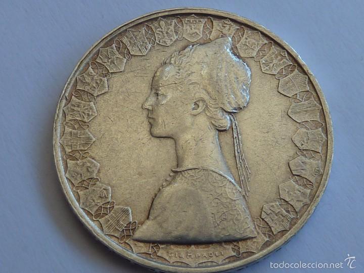 500 liras italia de plata de 1960 conmemorativa - Vendido en Venta